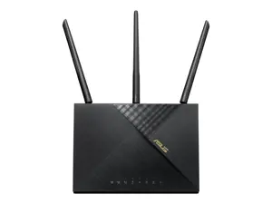 ASUS 4G-AX56, "Wi-Fi 6" (802.11ax), dviejų dažnių (2,4 GHz / 5 GHz), Ethernet LAN, 3G, juodas, stalinis maršrutizatorius
