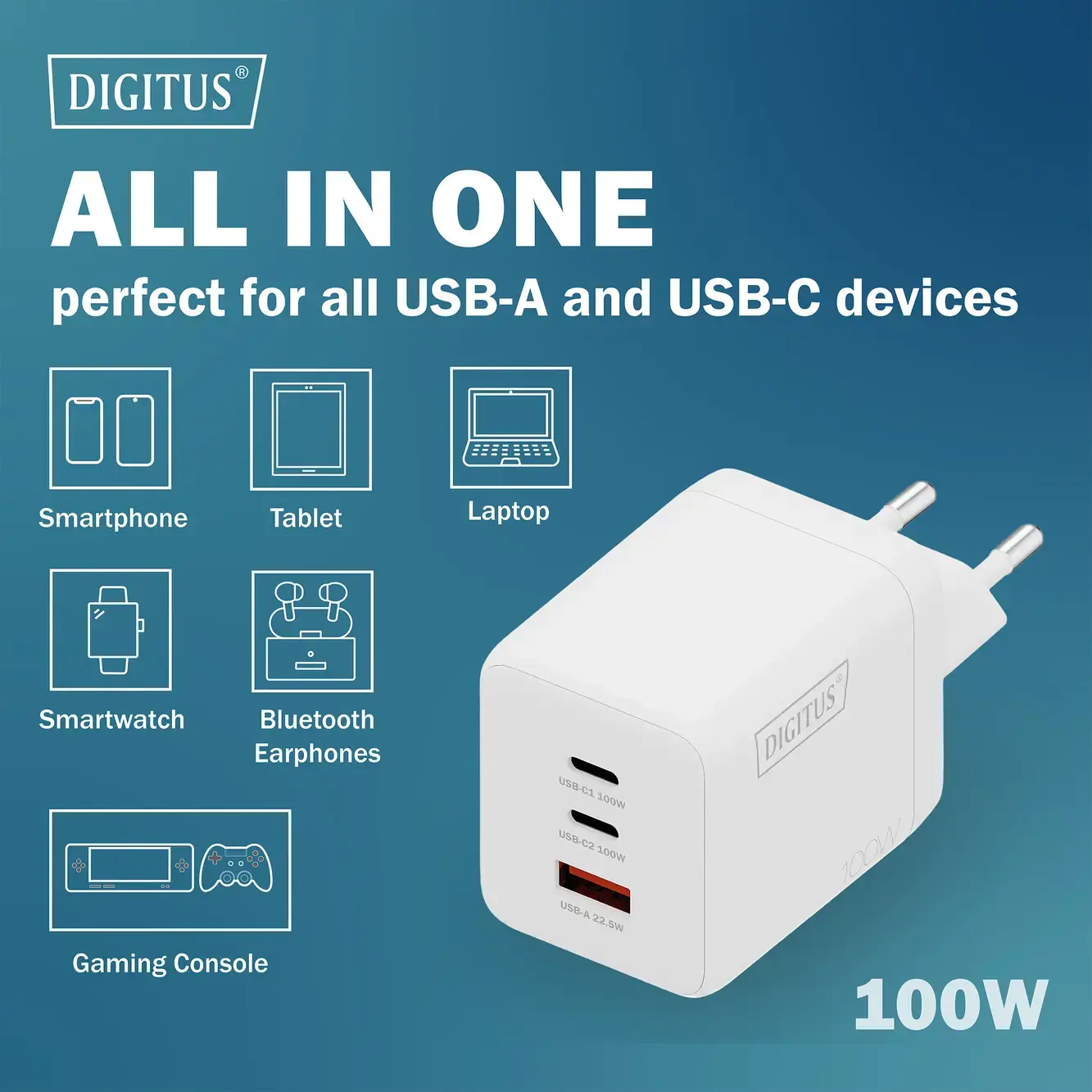 Digitus Battery charger, 100W | DA-10304