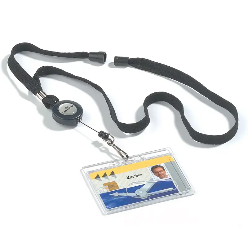 Laikiklis vardinei kortelei su dirželiu ir rite DURABLE