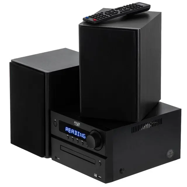 Adler AD 1917 HI-FI Tower Bluetooth/ CD/ USB/ FM Radio Black