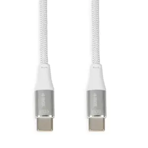 "I-BOX" USB TYPE-C 60W 2M PD/QC KABELIS, BALTAS