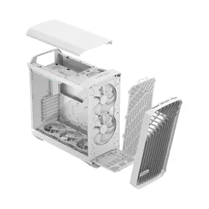"Fractal Design Torrent RGB White TG" skaidrus atspalvis