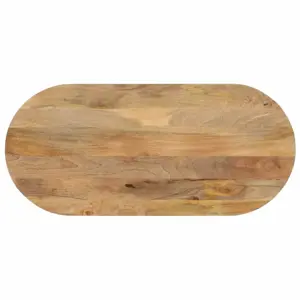 Stalviršis, 140x50x2,5cm, mango medienos masyvas, ovalo formos