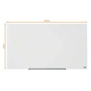 Stiklinė baltoji magnetinė lenta Nobo Impression Pro, plačiaekranė 45, 99x56 cm