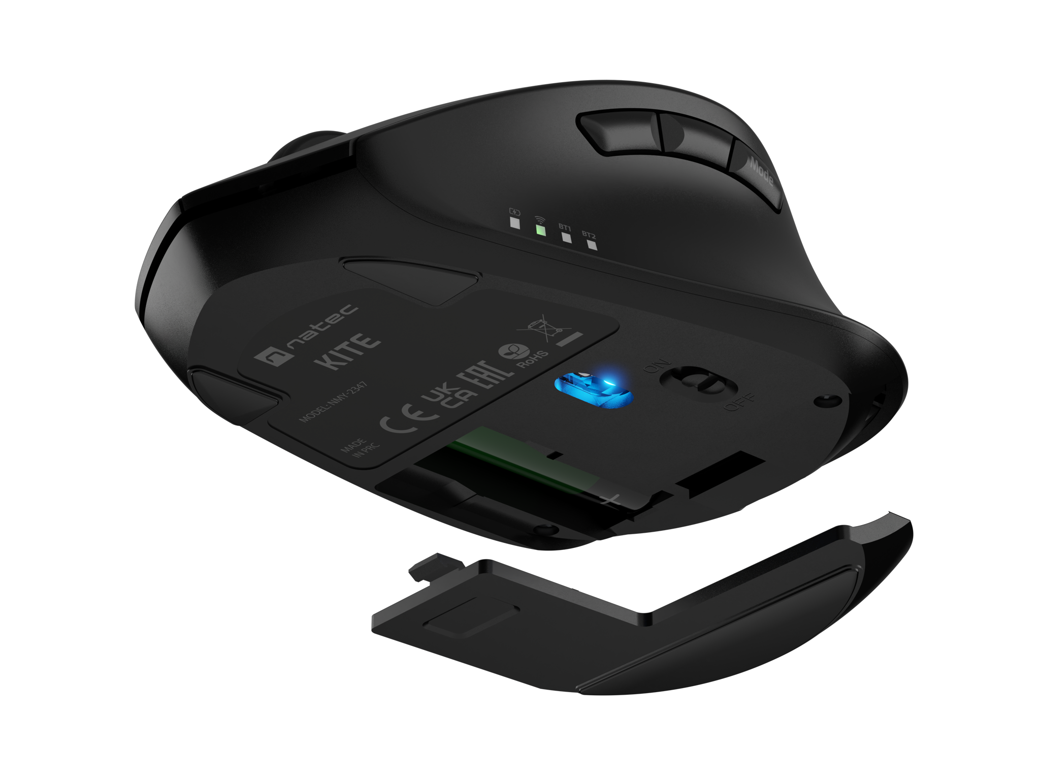 Natec Kite | Wireless | Bluetooth, 2.4GHz | Black