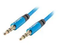 LANBERG CA-MJMJ-10CU-0030-BL "Lanberg Premium" garso kabelis "Mini jack" 3,5 mm 3 kontaktų, 3 m, mė…