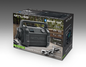 "Muse M-928 FB" radijo garsiakalbis darbo vietoje, juodas
