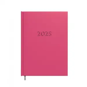 Darbo knyga-kalendorius 2025m. A5 avietinė raudona sp.