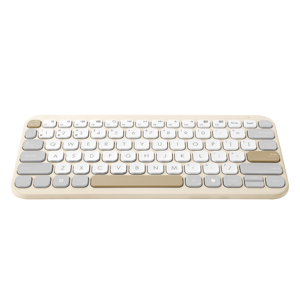 Asus Marshmallow KW100 | Keyboard | Wireless | US International | Oat Milk | Bluetooth