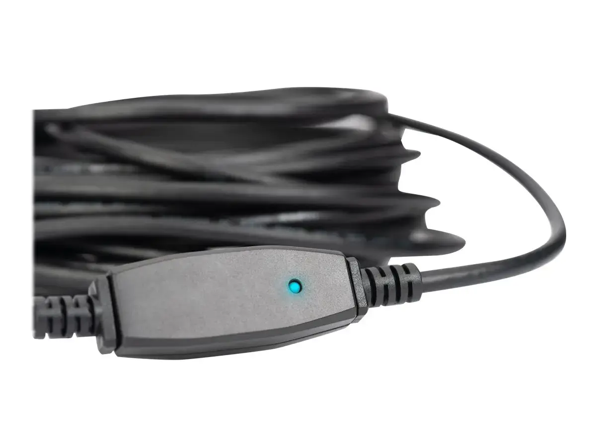 DIGITUS ilginamasis kabelis USB 3.0 SuperSpeed USB A/A M/F tipo aktyvus juodas 20 m