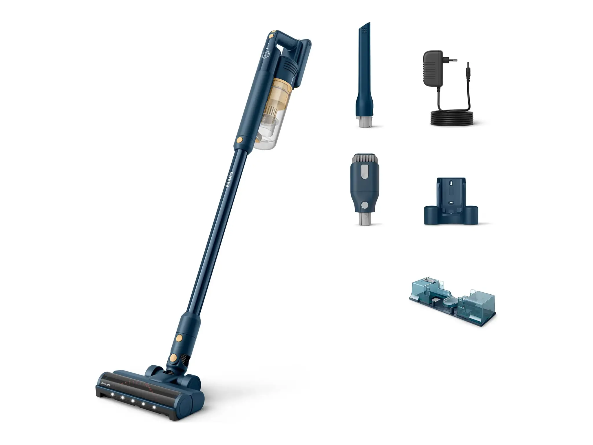 Philips 5000 Series Cordless Stick vacuum cleaner XC5043/01, Up to 60 min, 15 min of Turbo