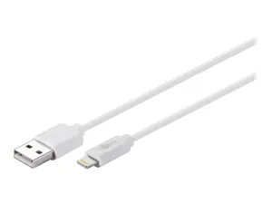 "Goobay" "Lightning" USB įkrovimo ir sinchronizavimo laidas 54600 Baltas, USB 2.0 vyriškas (A tipo), "Apple Lightnin" vyriškas (8 kontaktų)
