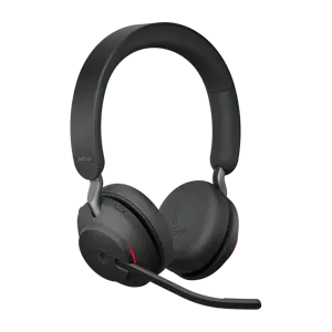 "Jabra Evolve2 65 USB-A Black MS Stereo, belaidis, biure / skambučių centre, 20 - 20000 Hz, 176,4 g, ausinės, juodos spalvos