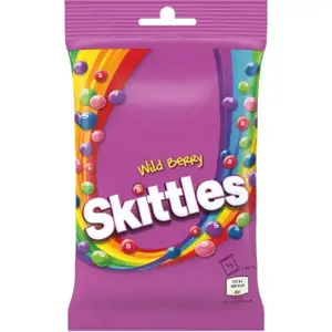Dražė SKITTLES, Wild Berry Pouch, 125g