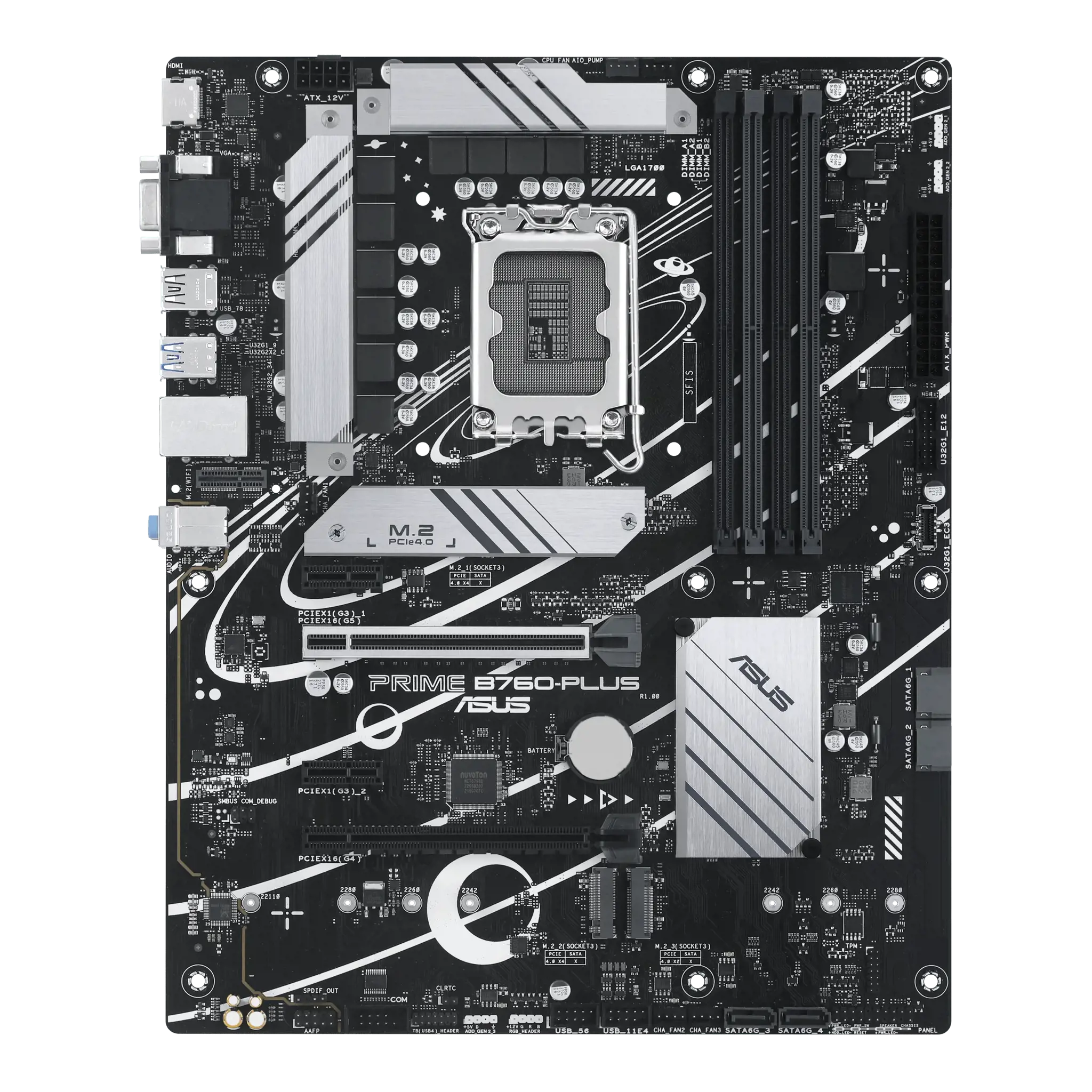 ASUS PRIME B760-PLUS, Intel, LGA 1700, Intel® Celeron®, Intel® Core™ i3, Intel® Core™ i5, Intel® Core™ i7, Intel® Core™ i9,..., LGA 1700, DDR5-SDRAM, 192 GB