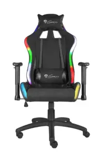 NATEC Genesis žaidimų kėdė Trit 500 RGB juoda