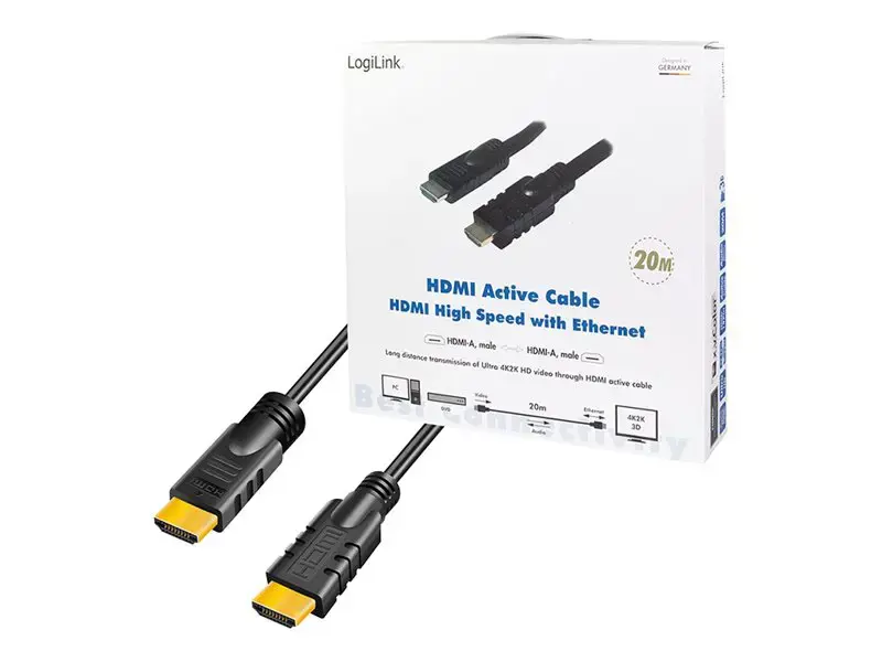 LOGILINK CHA0020 LOGILINK - Aktyvusis HDMI didelės spartos kabelis, 20 m