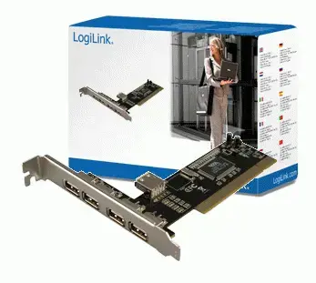 Tīkla karte Logilink 4+1 USB 2.0 PCI