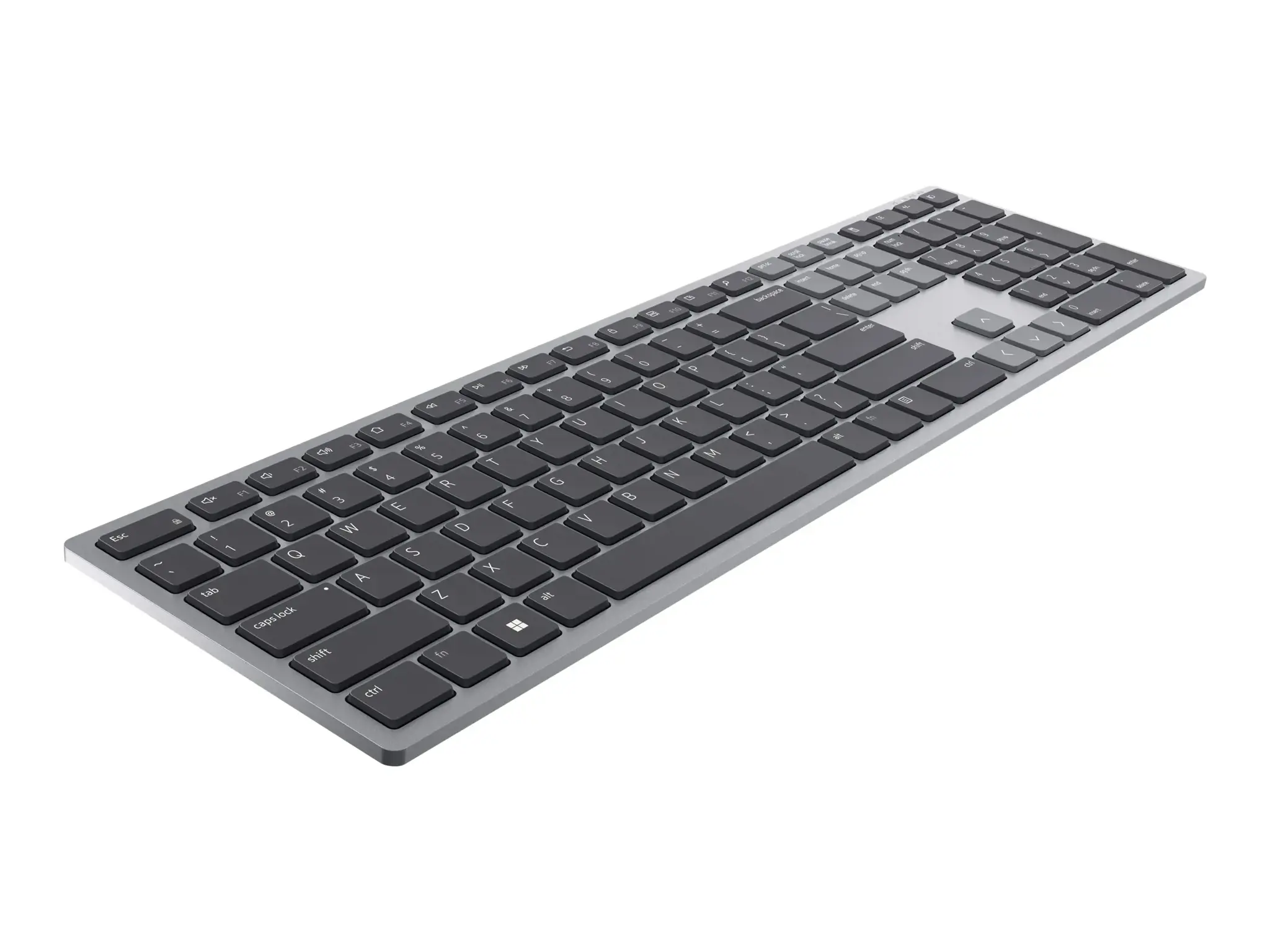 DELL KB700, pilno dydžio (100%), "Bluetooth", QWERTY, pilka