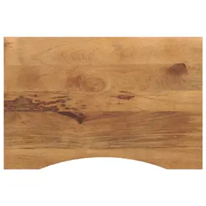Rašomojo stalo stalviršis su linkiu, 100x50x2,5cm, mango