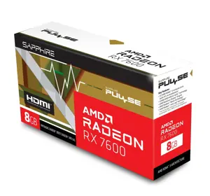Vaizdo plokštė SAPPHIRE Radeon RX 7600 Gaming 8 GB, GDDR6, 11324-01-20G