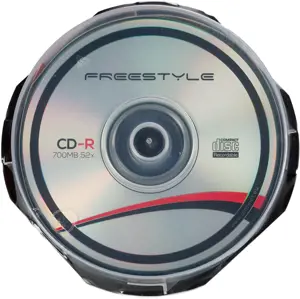 "Freestyle" CD-R (x10 pakuočių), 52x, CD-R, 120 mm, 700 MB, "Cakebox", 10 vnt.