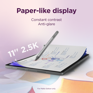 Lenovo Idea Tab 11 2.5K Mediatek Dimensity 6300/8GB/128GB/Android 15/Grey/LTE/2Y Warranty | Lenovo Tab (without power adapter) | Idea Tab TB336 | 11 " | Luna Grey | IPS | Soldered LPDDR4x pixels | MediaTek Dimensity 6300 | 8 GB | Soldered LPDDR4x | 128 GB | 4G | 5G | Wi-Fi | Front camera | 5 MP | Rear camera | 8 MP | Bluetooth | 5.2 | Android | 15 or Later | Warranty 24 month(s) | Lenovo Tab Pen w/o Batter