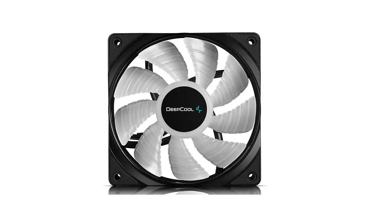 "DeepCool RF120-3in1", ventiliatorius, 12 cm, 500 aps/min, 1500 aps/min, 27 dB, 56,5 cfm