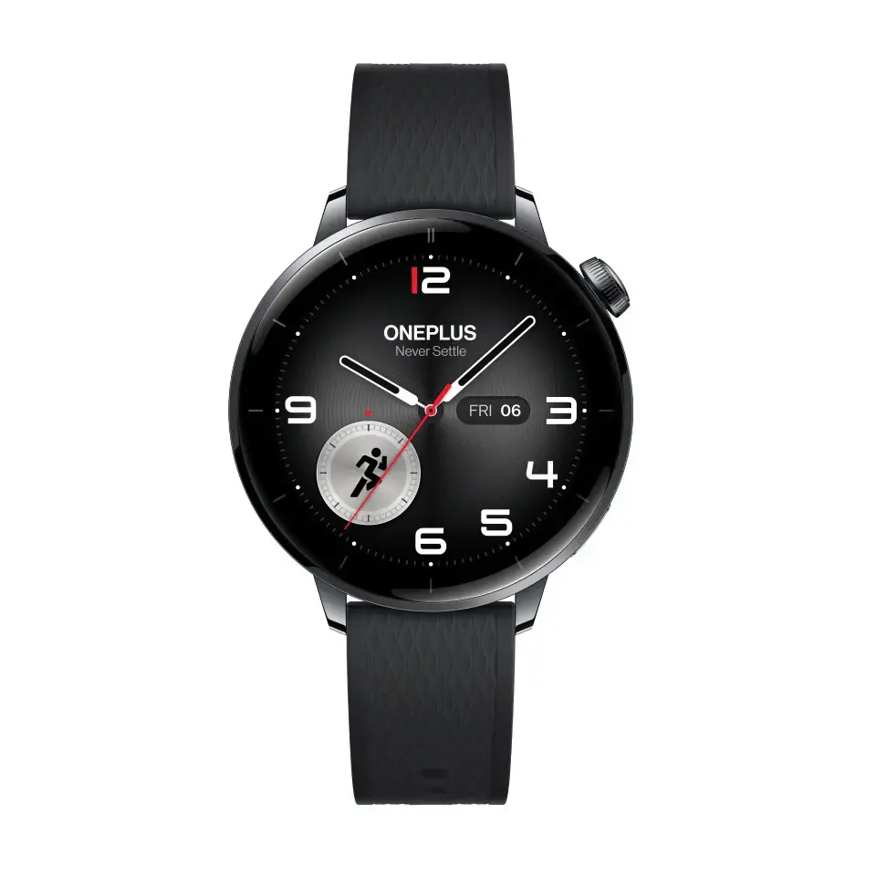 OnePlus Watch 3 43mm 3.35 cm (1.32") AMOLED Digital 466 x 466 pixels Touchscreen Black, Titanium Wi-Fi GPS (satellite)
