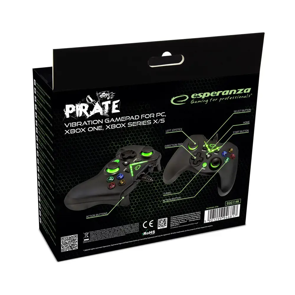 "ESPERANZA" ŽAIDIMŲ BLOKAS PC/XBOX ONE/XBOX SERIES X/S USB PIRATE EGG114K