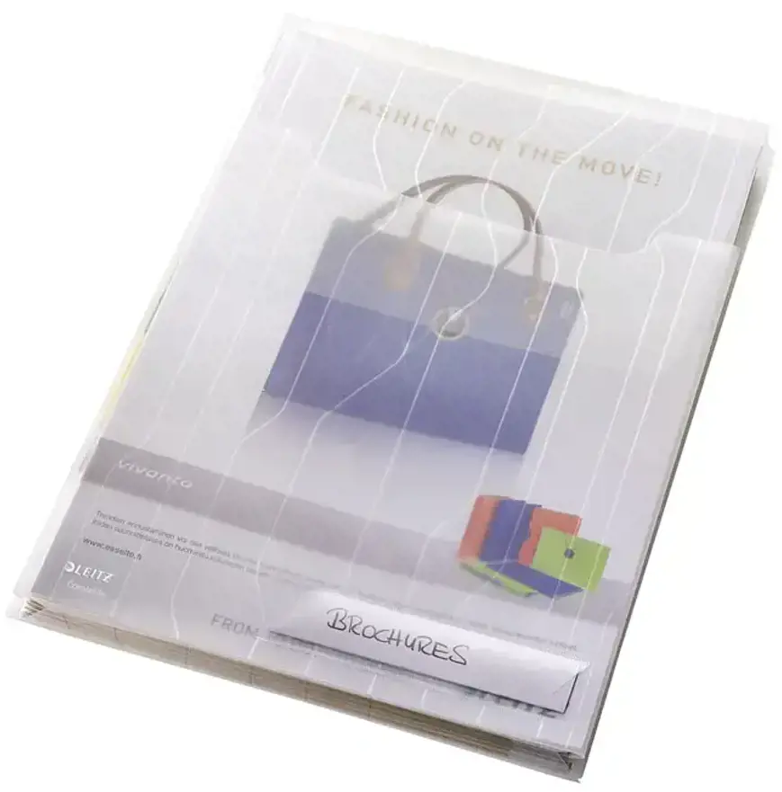 Aplankas dokumentams su praplatėjimu LEITZ COMBIFILE, (pak. - 3 vnt.), skaidrus