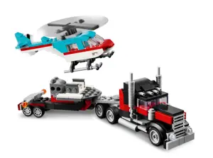 LEGO CREATOR 3 IN 1 31146 FLATBED TRUCK WITH HELICOPTER