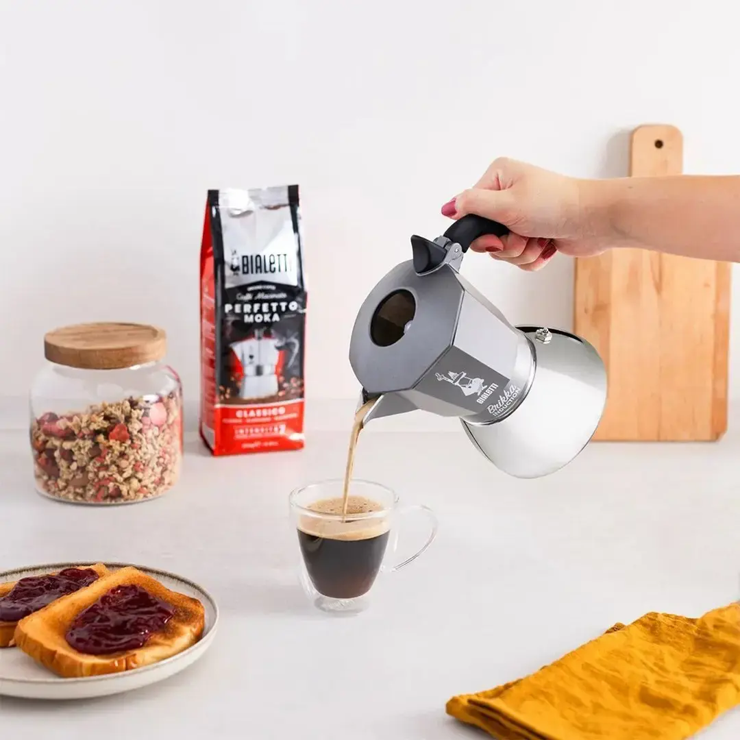 Itališkas kavos puodelis Bialetti Brikka Aliuminis
