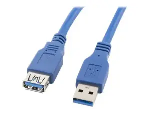 LANBERG CA-US3E-10CC-0018-B "Lanberg" USB 3.0 AM-AF 1,8 m mėlynos spalvos ilgintuvas