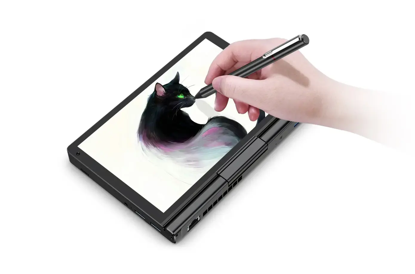 GPD Pocket 3K1 laptop i3-1125G4/8" WUXGA (1920x1200) Touchscreen IPS/x360/LAN/16GB/SSD 512GB/BT/BLKB/FPR/x360/Win 11 Graphite