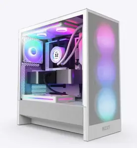 Case NZXT H5 FLOW RGB 2024 MidiTower Case product features Transparent panel Not included ATX EATX …