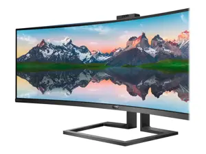 Monitorius Philips P Line 32:9 SuperWide curved LCD display 499P9H/00, 124 cm (48.8"), 5120 x 1440 pixels, UltraWide Dual Quad HD, LCD, 5 ms, Black