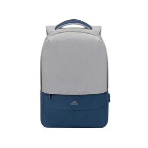 NB DĖKLAS SU APSAUGA NUO VAGYSTĖS 15,6"/7562 PILKAS/TAMSIAI MĖLYNAS RIVACASE