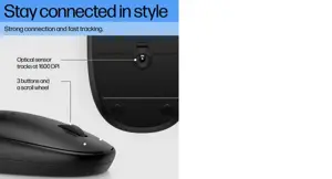 HP 245 Bluetooth Mouse, 107 mm, 60.5 mm, 29.3 mm, 54.2 g, 129 mm, 78 mm