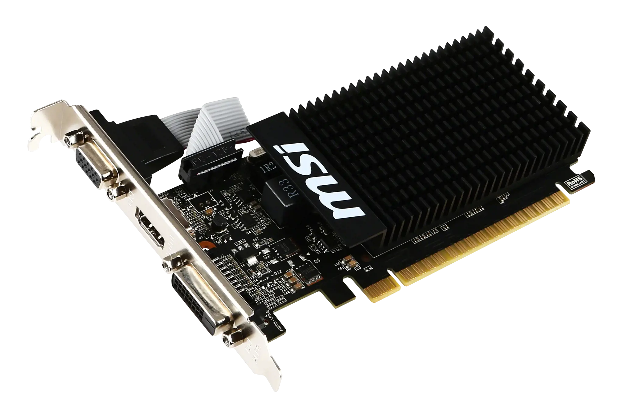 Vaizdo plokštė MSI GeForce GT 710 2 GB, GDDR3, 64 bitai, V809-2000R