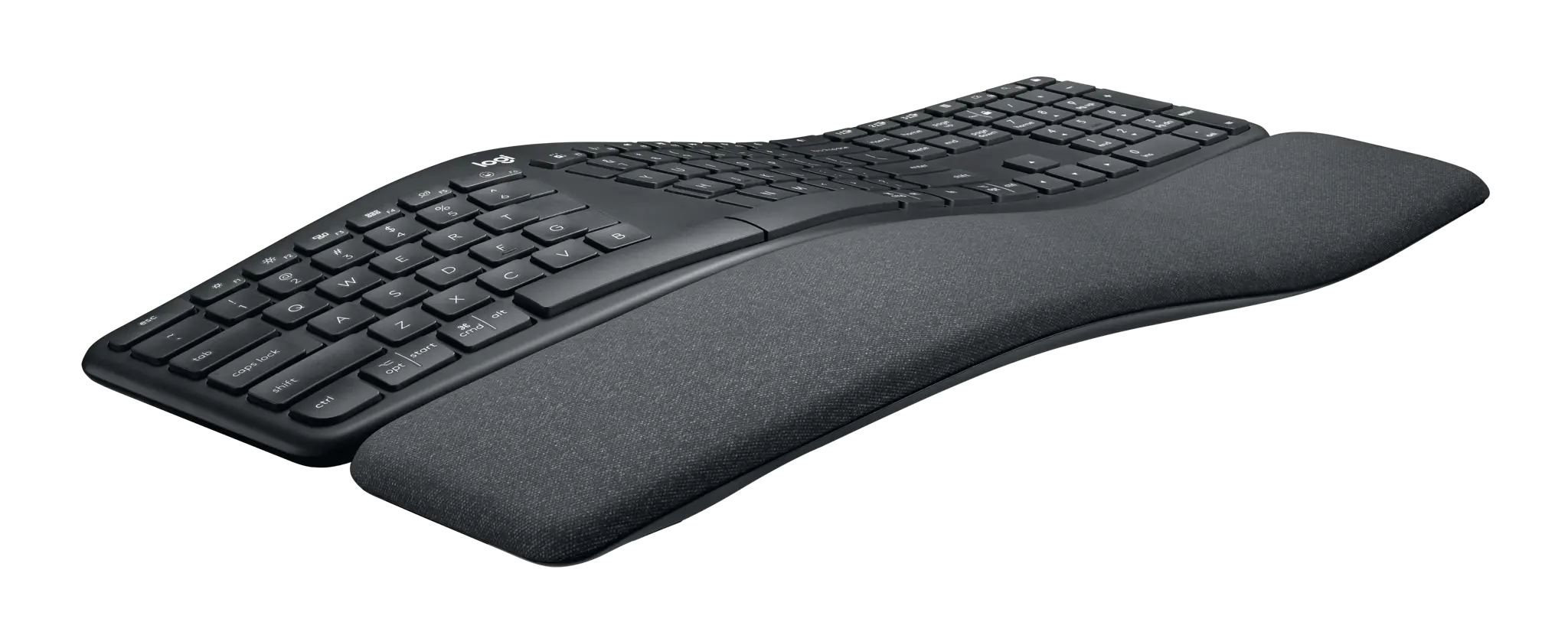 Logitech ERGO K860 for Business, Full-size (100%), Bluetooth, Semi-mechanical key switch, Graphite