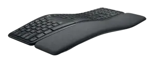 Logitech ERGO K860 for Business, Full-size (100%), Bluetooth, Semi-mechanical key switch, Graphite