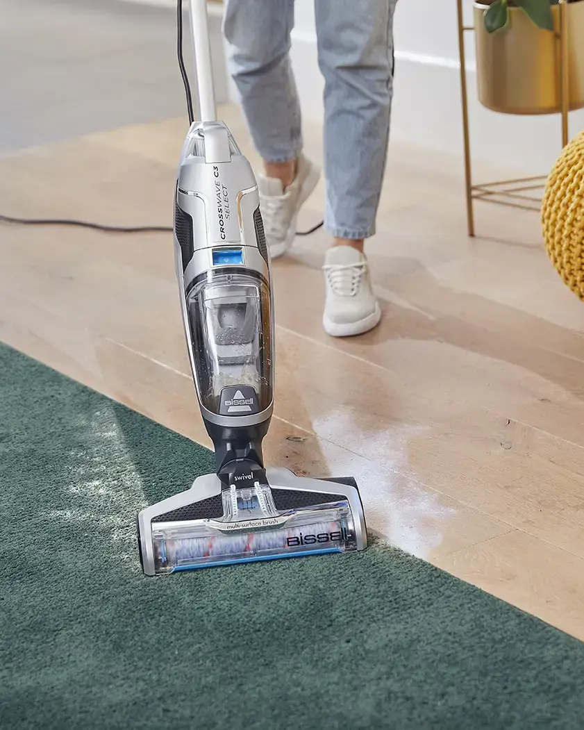 "Bissell" dulkių siurblys "CrossWave C3 Select Corded", veikiantis su laidu, rankinis kotas, skalbimo funkcija, juodas/titaninis/mėlynas, 24 mėn. garantija