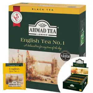 Juodoji arbata AHMAD Alu ENGLISH TEA N1, 100 x 2 g arbatos pakelių