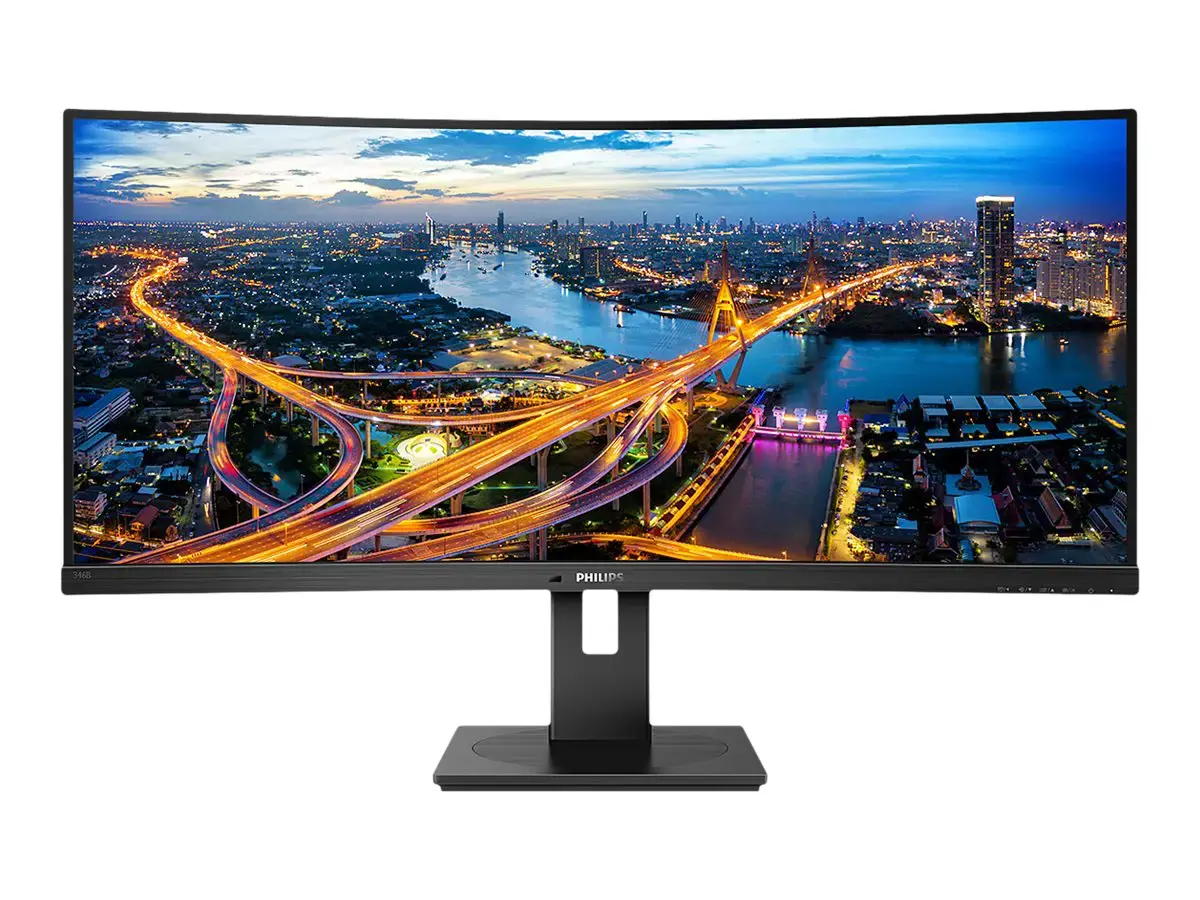 Monitorius Philips B Line 346B1C/00, 86.4 cm (34"), 3440 x 1440 pixels, Quad HD, LCD, 4 ms, Black