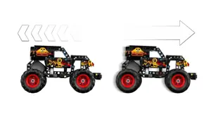 LEGO TECHNIC 42219 Monster Jam Grave Digger Fire and Ice