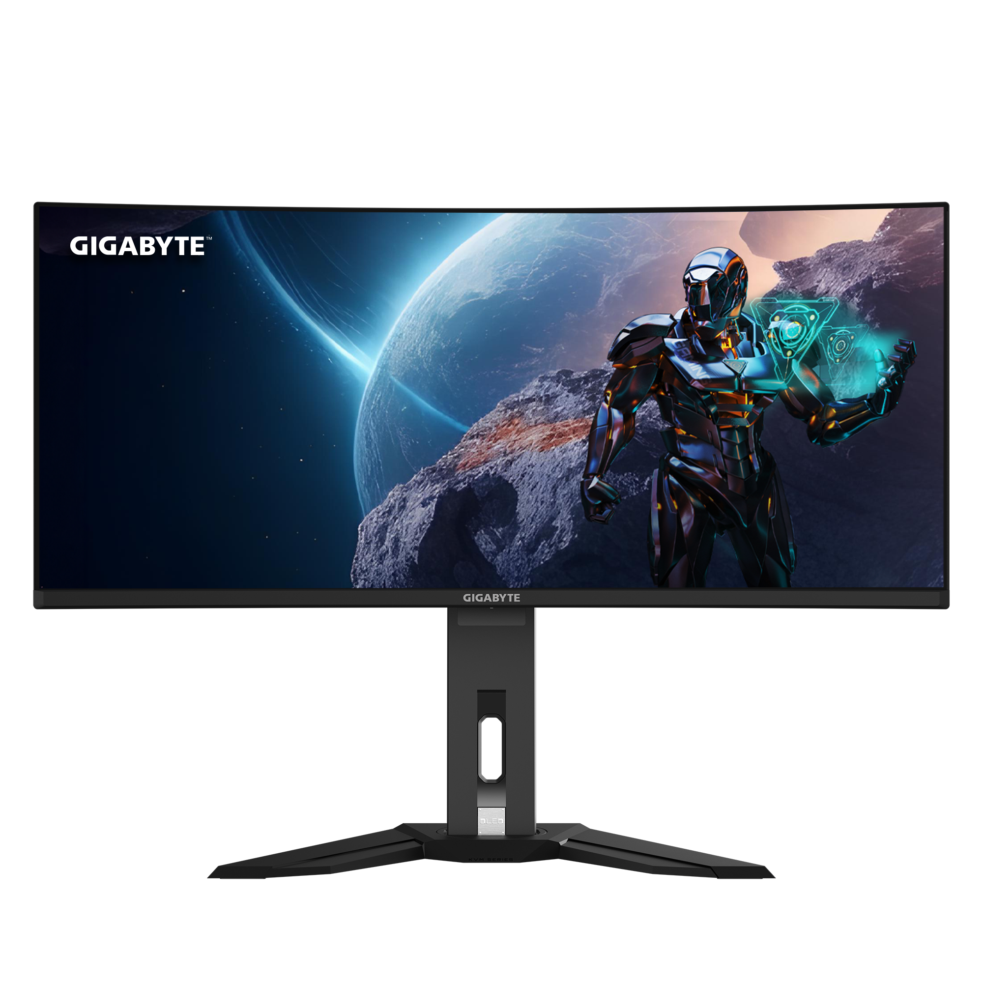 GIGABYTE MO34WQC 34” OLED WQHD Curved Gaming Monitor - 3440x1440(WQHD), 175Hz, 0.03ms, KVM, 250 cd/m2, FreeSync Premium Pro, DisplayHDR True Black 400, HDMI 2.1, Displayport 1.4, 86.4 cm (34"), 3440 x 1440 pixels, Wide Quad HD, OLED, 0.03 ms, Black