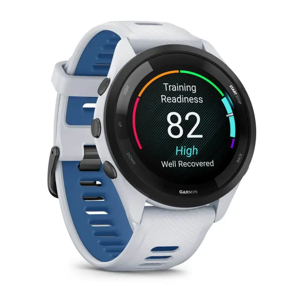 "Garmin Forerunner 265 Music", baltos spalvos