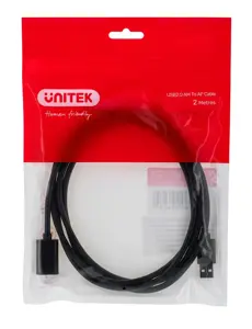 UNITEK Y-C450GBK Unitek USB prailgintuvas USB2.0 AM-AF, 2,0 m Y-C450GBK