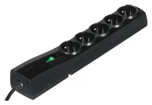 Ever CLASSIC 3 m 5 kintamosios srovės lizdai 250 V Juoda